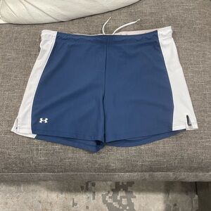 Under Armour Navy and White Sports Shorts